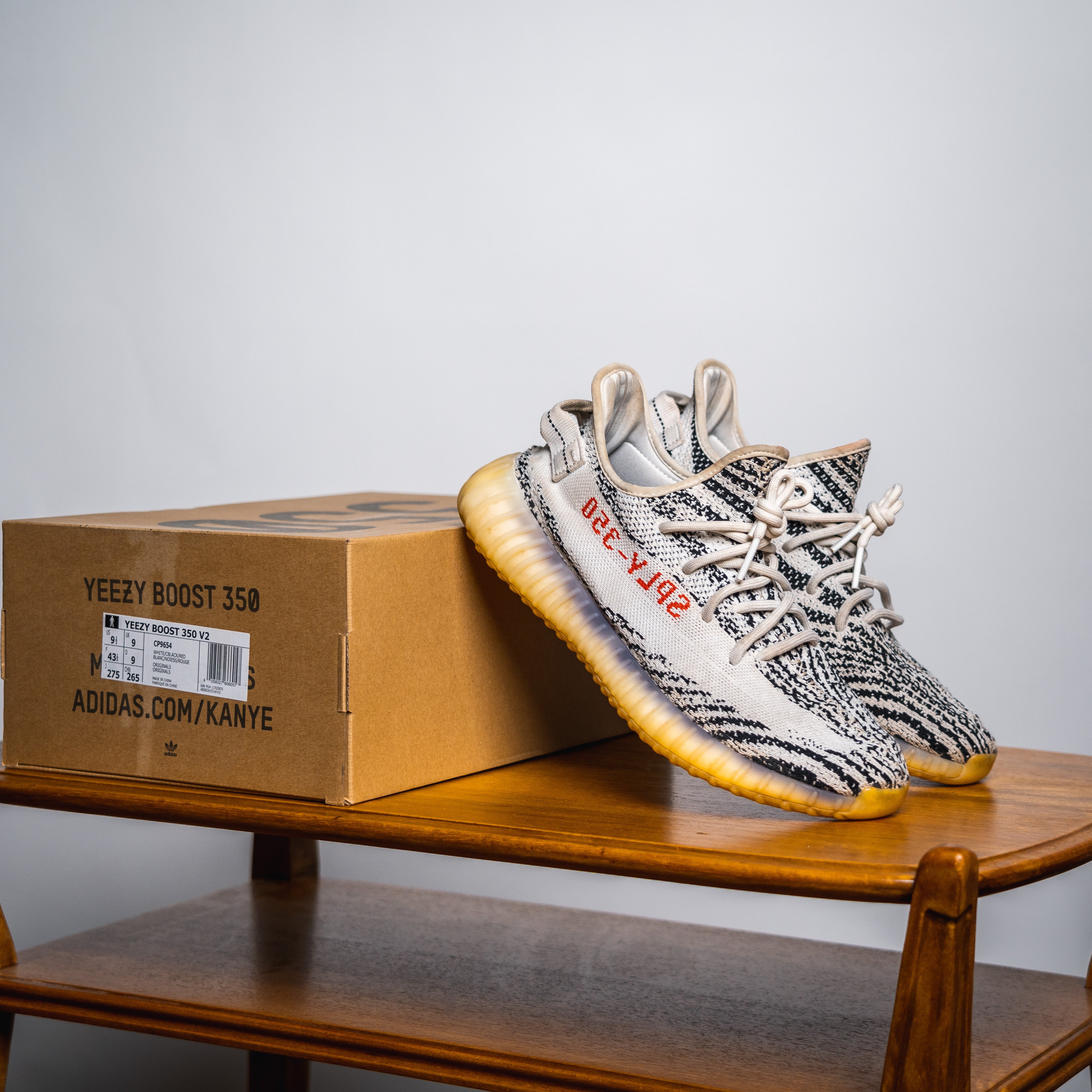 YEEZY BOOST 350 V2 CP9654 ゼブラ 27.5メンズ - スニーカー