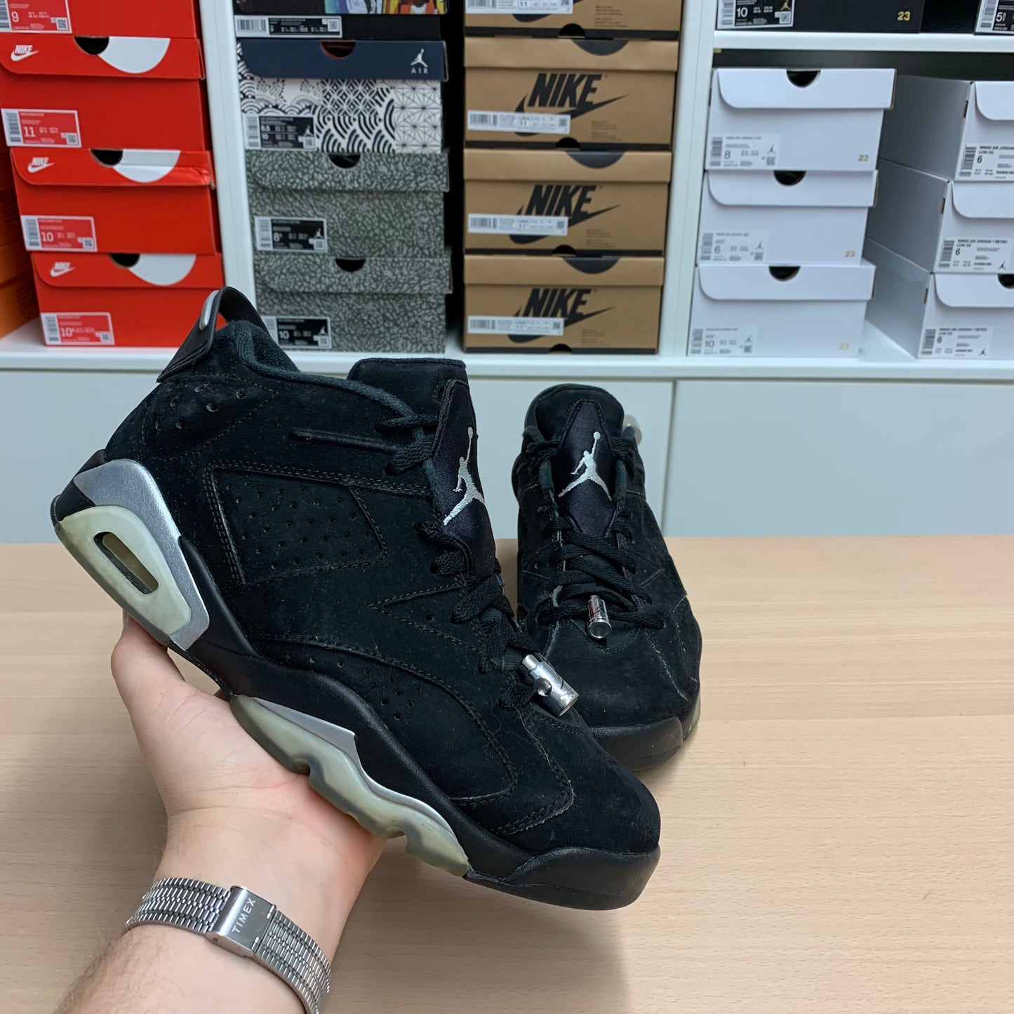 Jordan 6 Retro Low "Chrome" // Grösse EU 42.5 // Sneaker