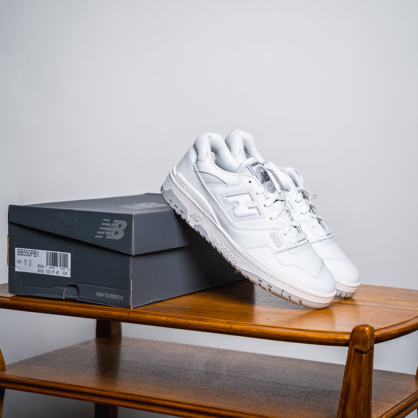 New Balance 550 "White/Grey" // Grösse EU 45 // Sneaker