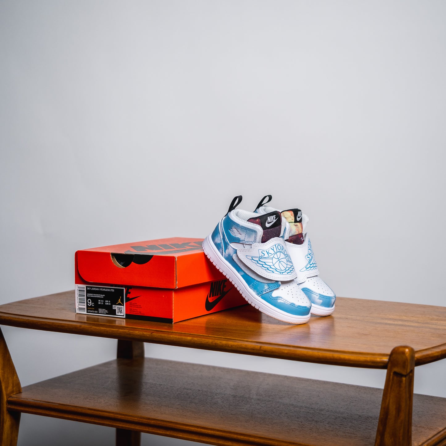 Jordan 1 Sky Fearless Toddler "Light Blue"