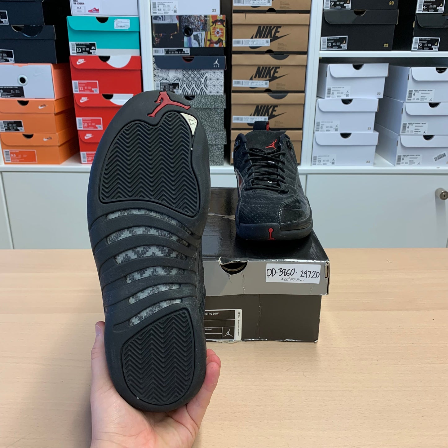 Jordan 12 low Retro "Black Patent" // Grösse EU 44 // Sneaker