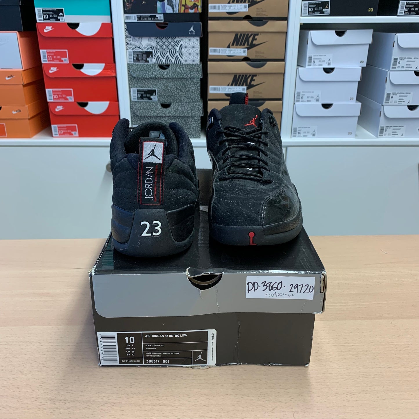 Jordan 12 low Retro "Black Patent" // Grösse EU 44 // Sneaker
